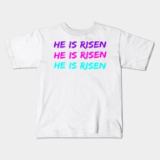 He Is Risen Cool Inspirational Easter Christian Kids T-Shirt